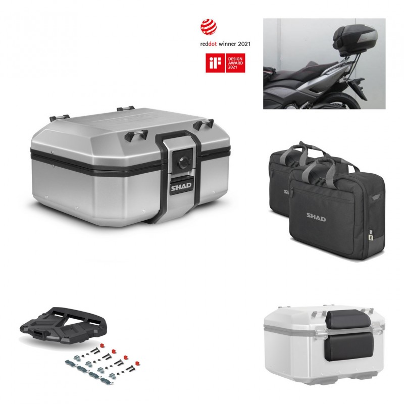 SHAD Baul trasero + parrilla soporte montaje accesorios TR37 TERRA KIT-446828