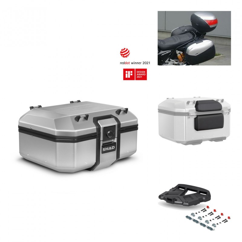 SHAD Baul trasero + parrilla soporte montaje accesorios TR37 TERRA KIT-446834