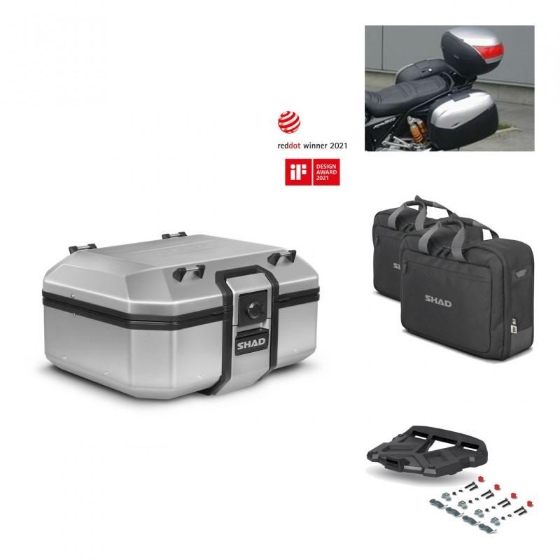 SHAD Baul trasero + parrilla soporte montaje accesorios TR37 TERRA KIT-446835