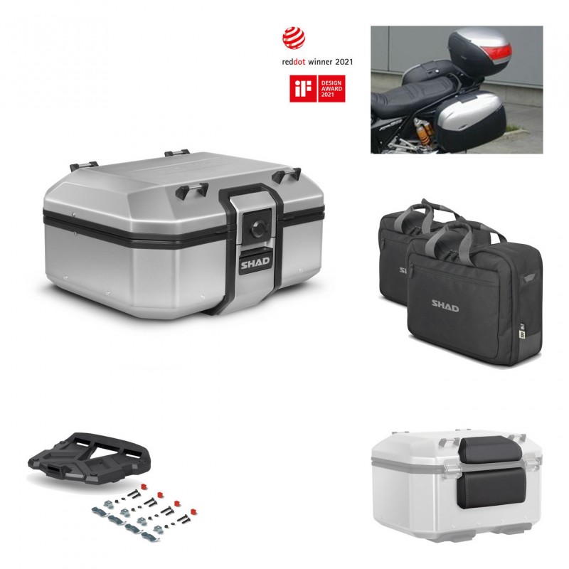 SHAD Baul trasero + parrilla soporte montaje accesorios TR37 TERRA KIT-446836