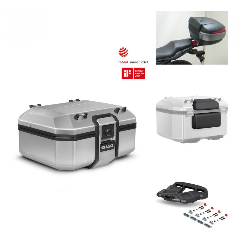 SHAD Baul trasero + parrilla soporte montaje accesorios TR37 TERRA KIT-446838