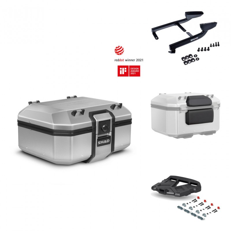 SHAD Baul trasero + parrilla soporte montaje accesorios TR37 TERRA KIT-446842