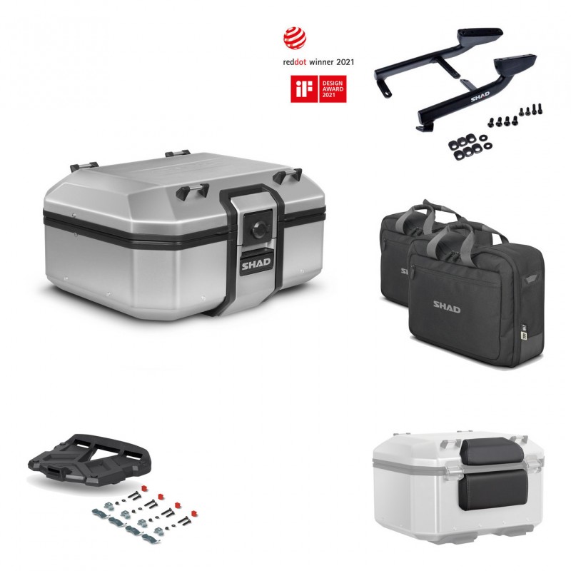 SHAD Baul trasero + parrilla soporte montaje accesorios TR37 TERRA KIT-446844