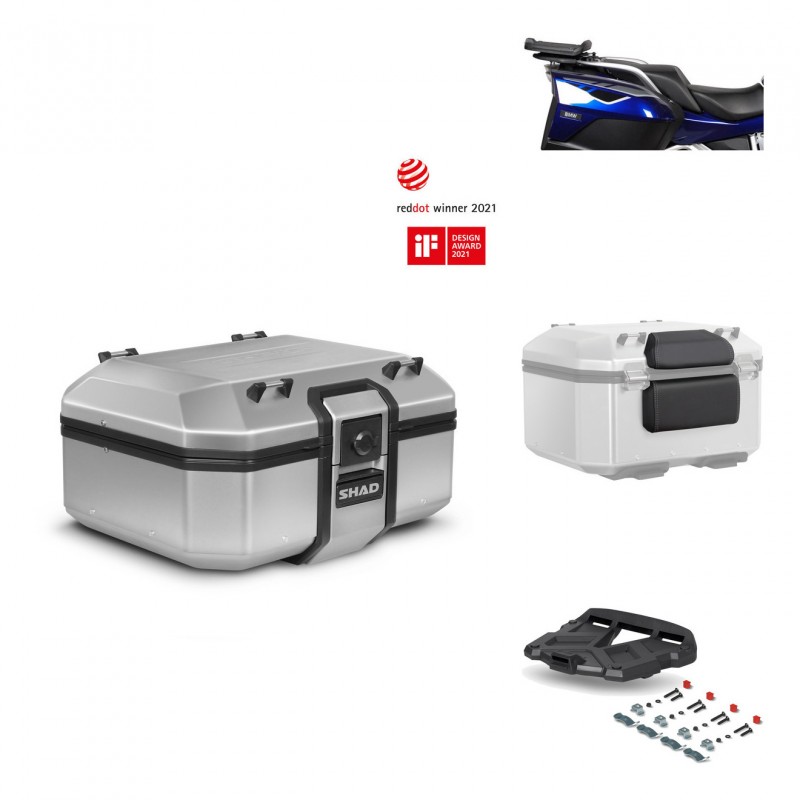 SHAD Baul trasero + parrilla soporte montaje accesorios TR37 TERRA KIT-446866