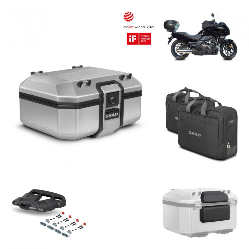 SHAD Baul trasero + parrilla soporte montaje accesorios TR37 TERRA KIT-446884