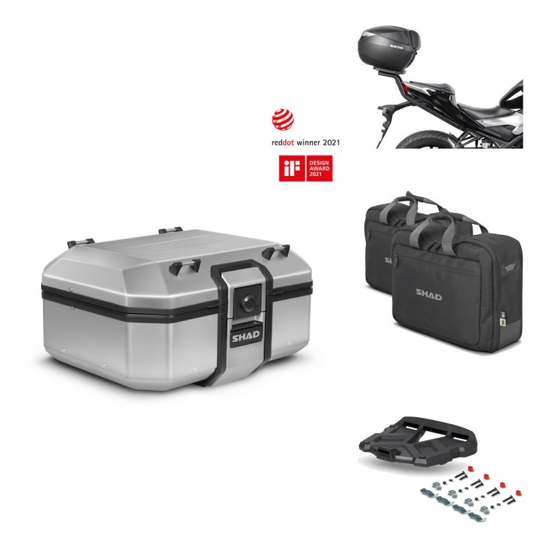 SHAD Baul trasero + parrilla soporte montaje accesorios TR37 TERRA KIT-446958