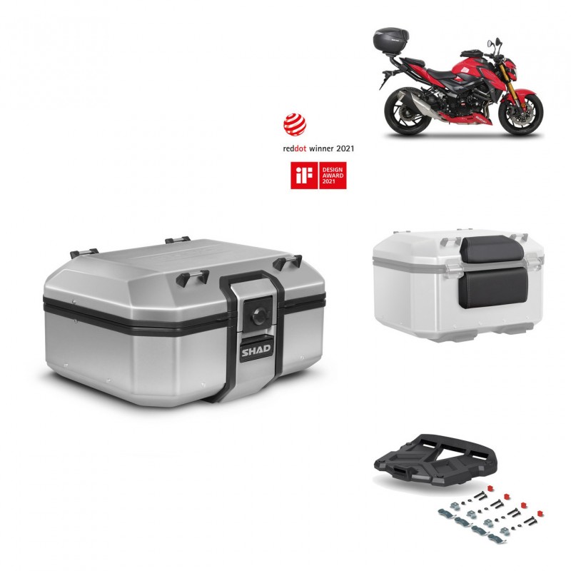 SHAD Baul trasero + parrilla soporte montaje accesorios TR37 TERRA KIT-447019