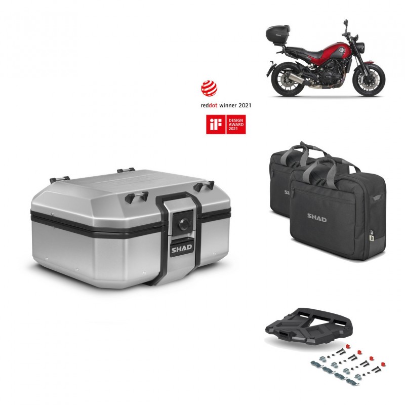 SHAD Baul trasero + parrilla soporte montaje accesorios TR37 TERRA KIT-447048