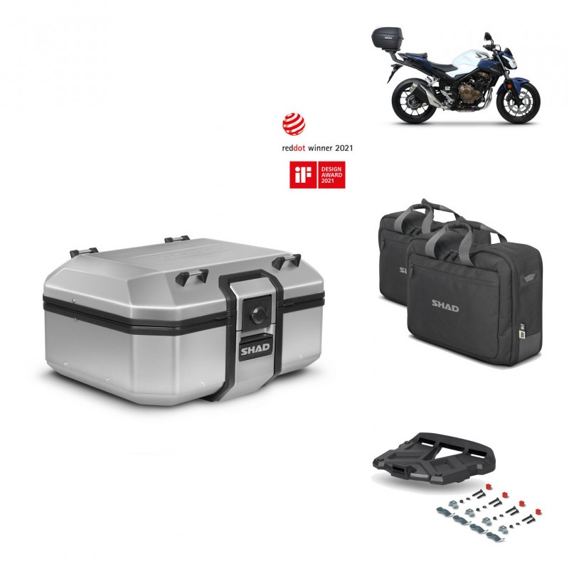 SHAD Baul trasero + parrilla soporte montaje accesorios TR37 TERRA KIT-447084