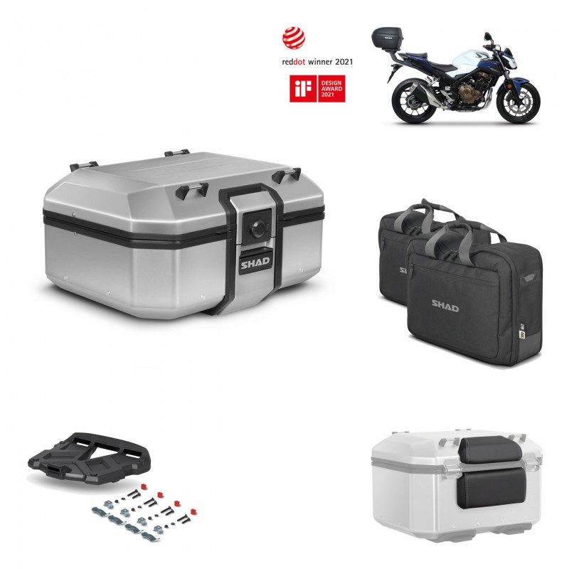 SHAD Baul trasero + parrilla soporte montaje accesorios TR37 TERRA KIT-447085