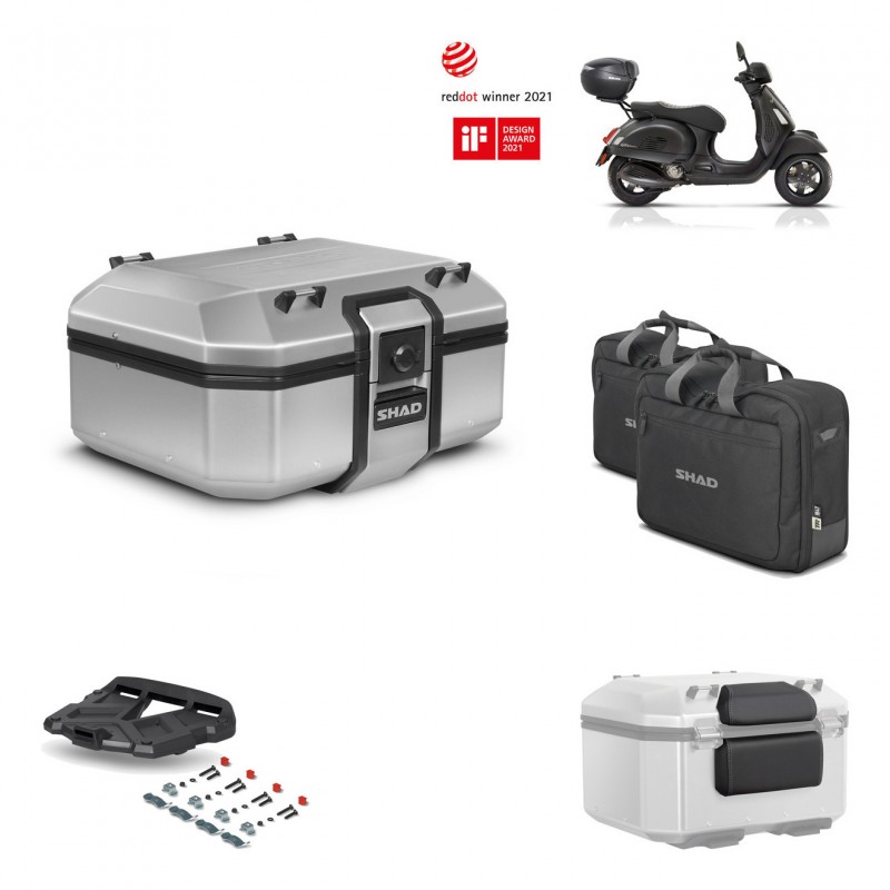 SHAD Baul trasero + parrilla soporte montaje accesorios TR37 TERRA KIT-447145