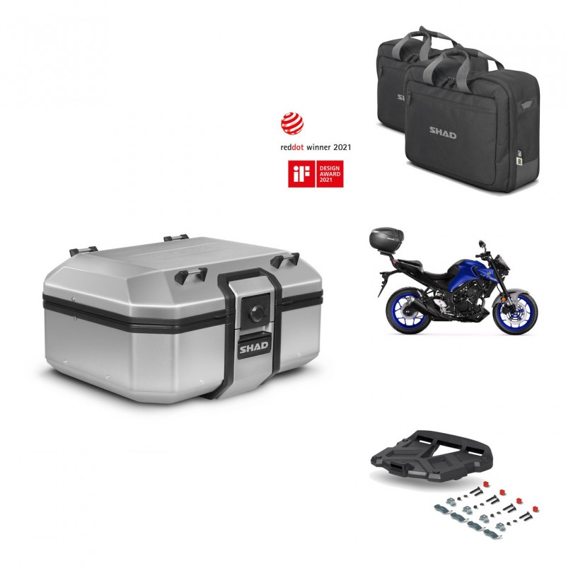 SHAD Baul trasero + parrilla soporte montaje accesorios TR37 TERRA KIT-447227