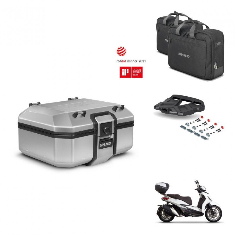 SHAD Baul trasero + soporte montaje parrilla accesorios TR37 TERRA KIT-447259