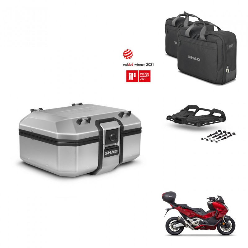 SHAD Baul trasero + soporte montaje parrilla accesorios TR37 TERRA KIT-447283