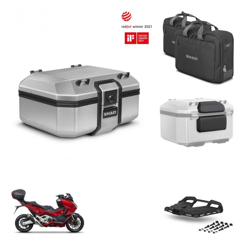 SHAD Baul trasero + soporte montaje parrilla accesorios TR37 TERRA KIT-447284