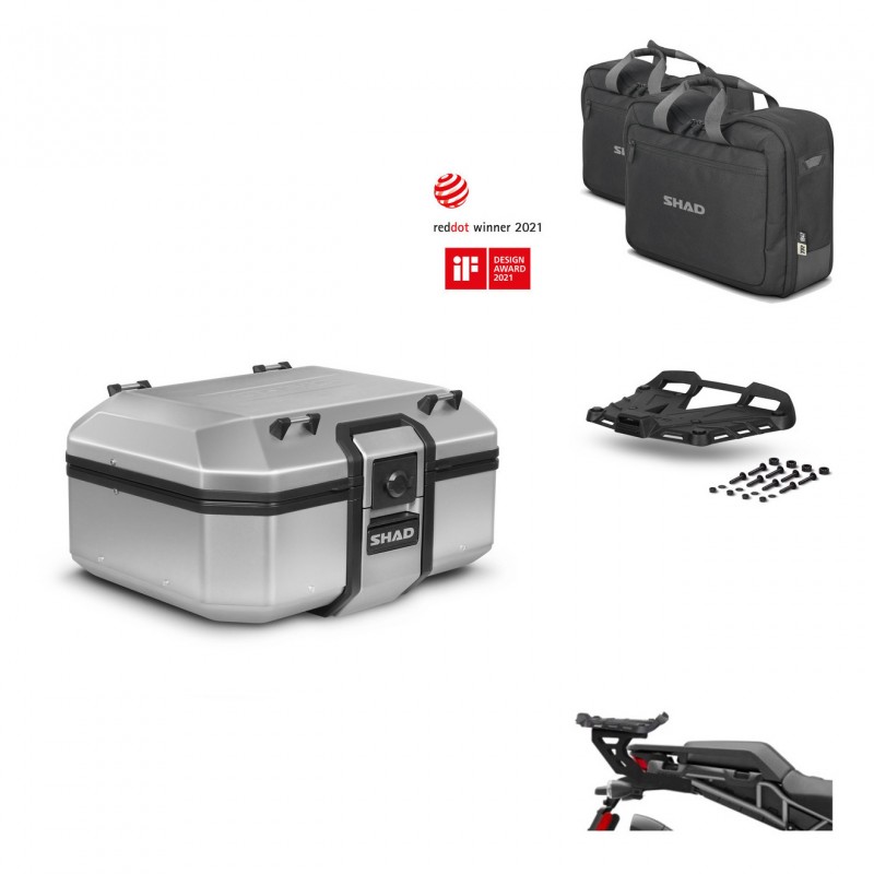 SHAD Baul trasero + soporte montaje parrilla accesorios TR37 TERRA KIT-447294