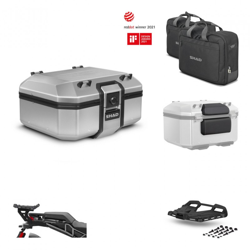 SHAD Baul trasero + soporte montaje parrilla accesorios TR37 TERRA KIT-447295