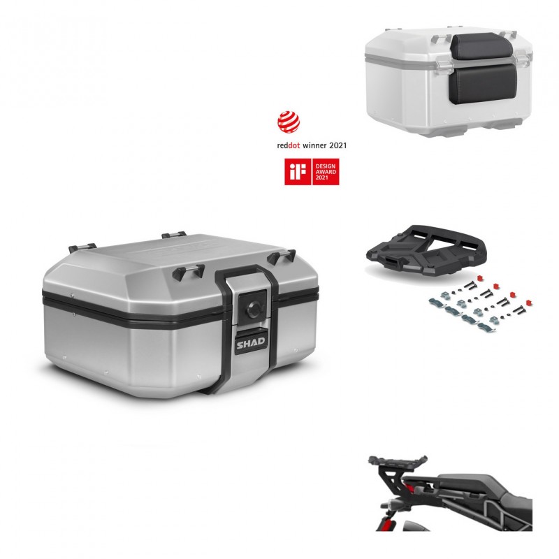 SHAD Baul trasero + soporte montaje parrilla accesorios TR37 TERRA KIT-447296