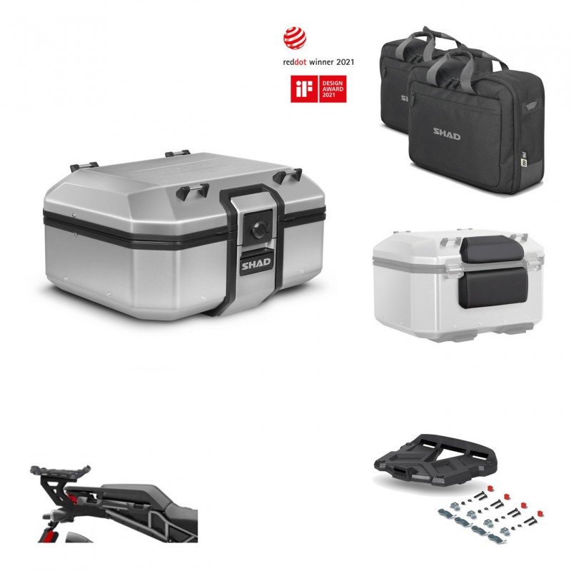 SHAD Baul trasero + soporte montaje parrilla accesorios TR37 TERRA KIT-447298