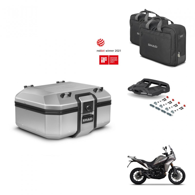 SHAD Baul trasero + soporte montaje parrilla accesorios TR37 TERRA KIT-447308