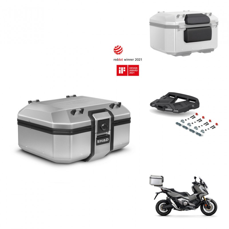 SHAD Baul trasero + soporte montaje parrilla accesorios TR37 TERRA KIT-447318