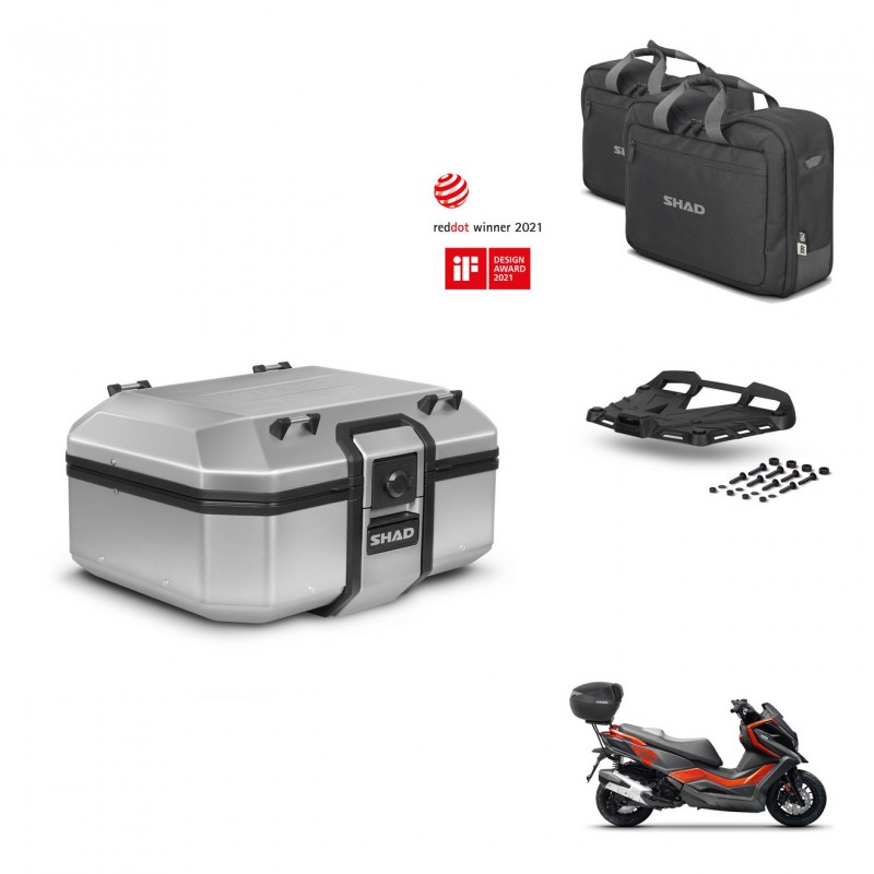 SHAD Baul trasero + soporte montaje parrilla accesorios TR37 TERRA KIT-447327