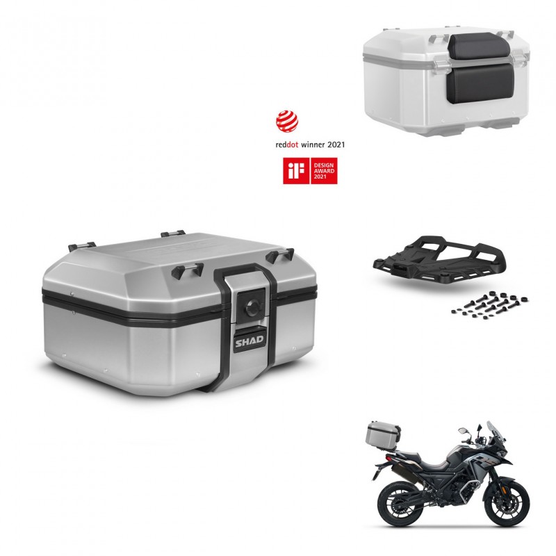 SHAD Baul trasero + soporte montaje parrilla accesorios TR37 TERRA KIT-447381