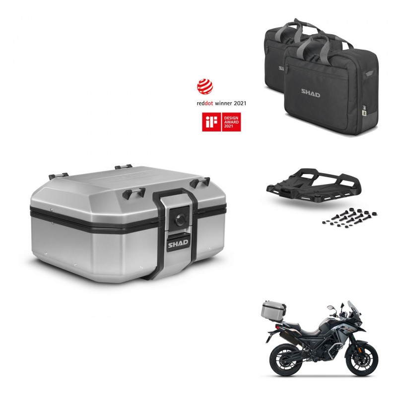 SHAD Baul trasero + soporte montaje parrilla accesorios TR37 TERRA KIT-447382
