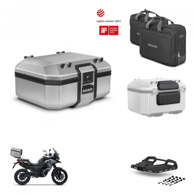SHAD Baul trasero + soporte montaje parrilla accesorios TR37 TERRA KIT-447383