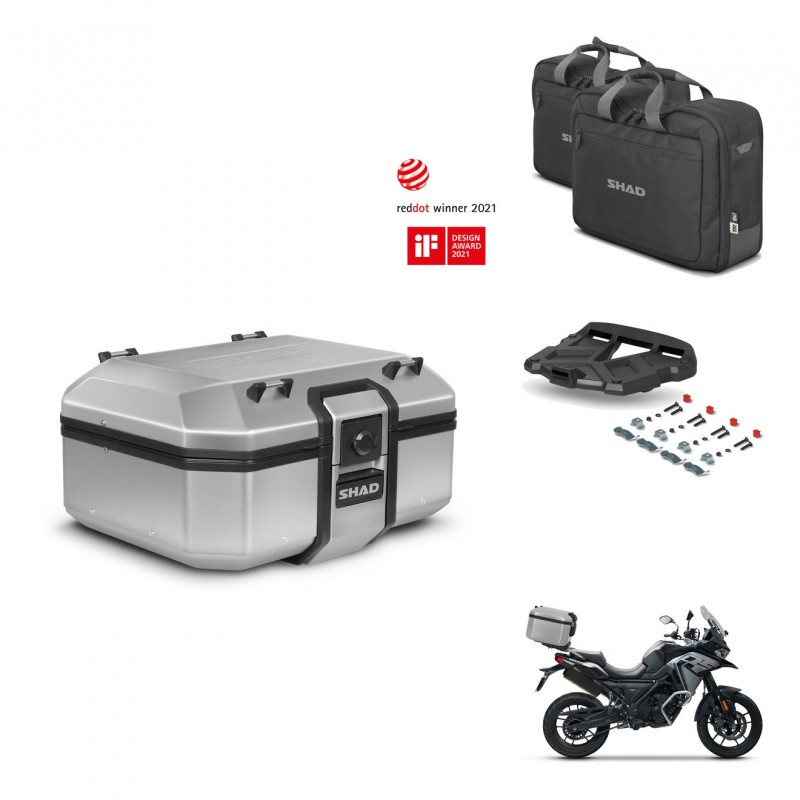 SHAD Baul trasero + soporte montaje parrilla accesorios TR37 TERRA KIT-447385