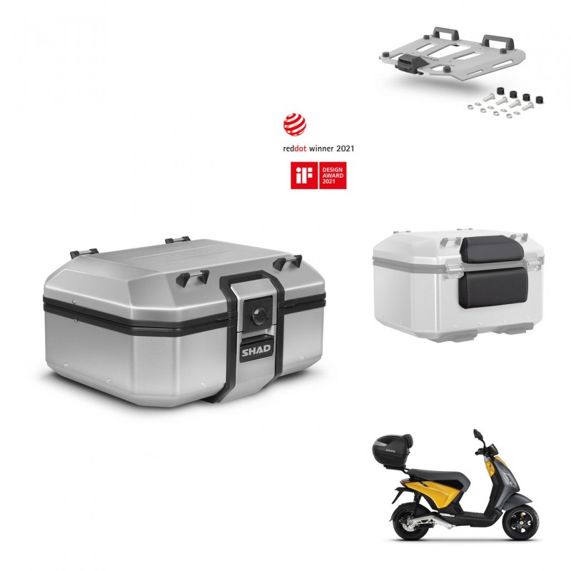SHAD Baul trasero + soporte montaje parrilla accesorios TR37 TERRA KIT-447388