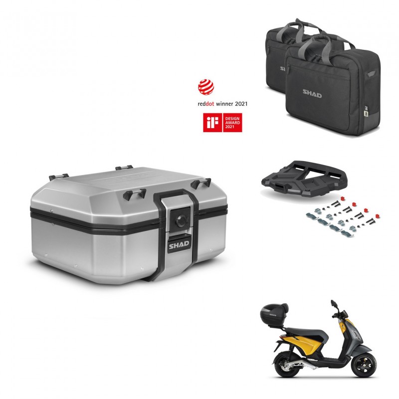 SHAD Baul trasero + soporte montaje parrilla accesorios TR37 TERRA KIT-447396