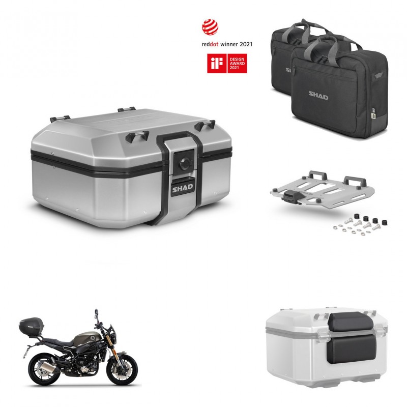 SHAD Baul trasero + soporte montaje parrilla accesorios TR37 TERRA KIT-447445