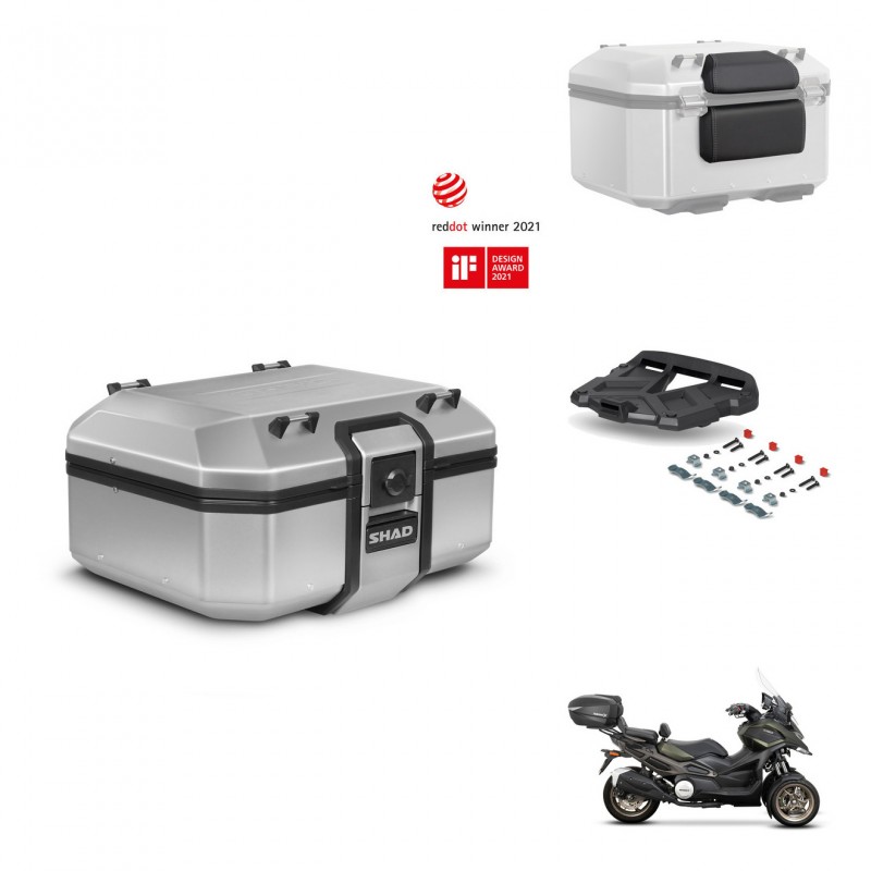 SHAD Baul trasero + soporte montaje parrilla accesorios TR37 TERRA KIT-447494