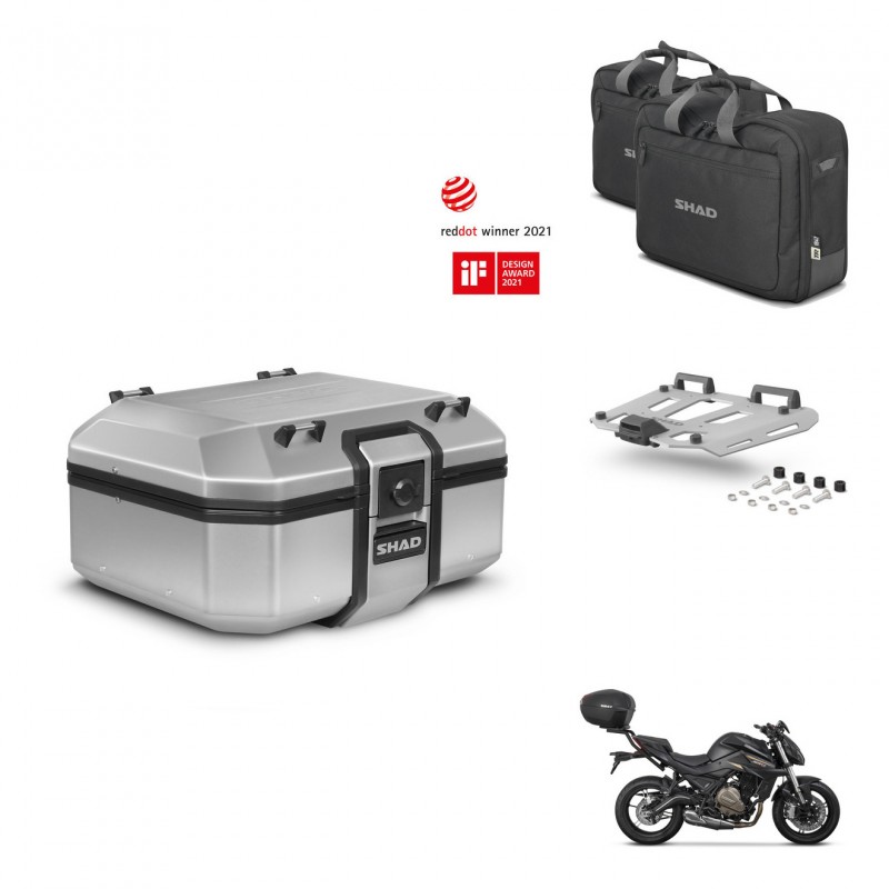 SHAD Baul trasero + soporte montaje parrilla accesorios TR37 TERRA KIT-447499