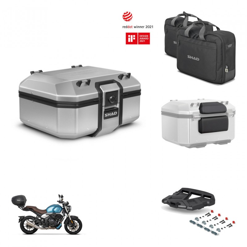 SHAD Baul trasero + soporte montaje parrilla accesorios TR37 TERRA KIT-447540