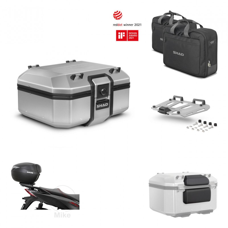 SHAD Baul trasero + soporte montaje parrilla accesorios TR37 TERRA KIT-447599