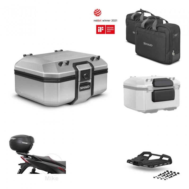 SHAD Baul trasero + soporte montaje parrilla accesorios TR37 TERRA KIT-447603