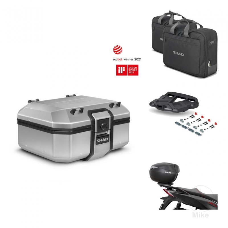 SHAD Baul trasero + soporte montaje parrilla accesorios TR37 TERRA KIT-447605