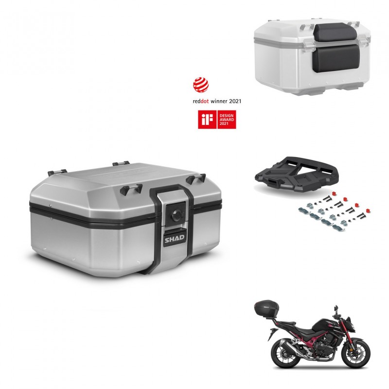 SHAD Baul trasero + soporte montaje parrilla accesorios TR37 TERRA KIT-447626