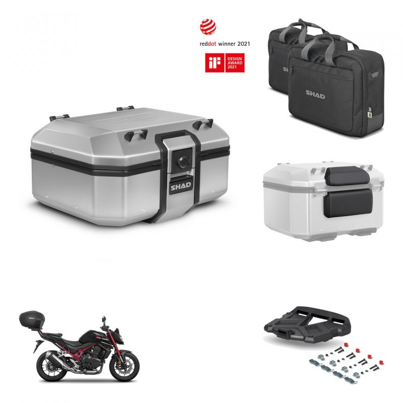 SHAD Baul trasero + soporte montaje parrilla accesorios TR37 TERRA KIT-447628