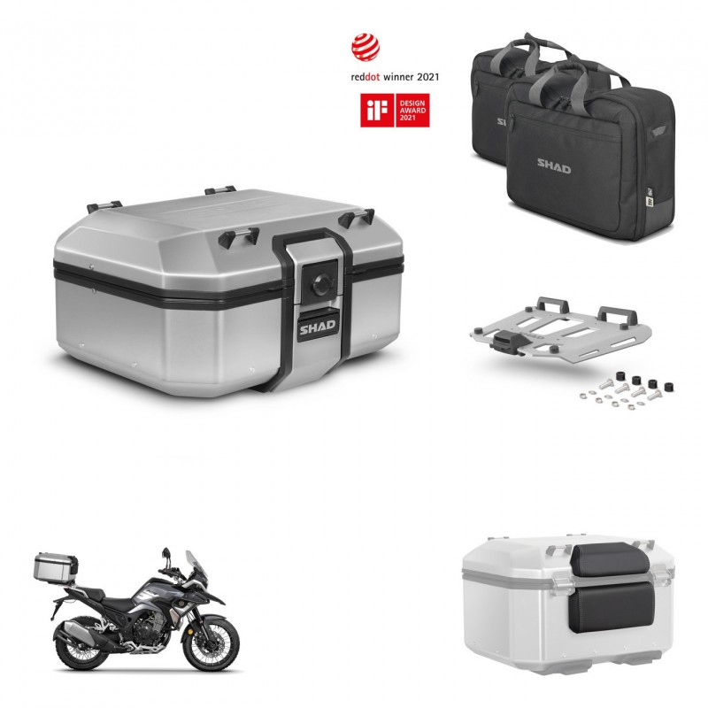 SHAD Baul trasero + soporte montaje parrilla accesorios TR37 TERRA KIT-447654