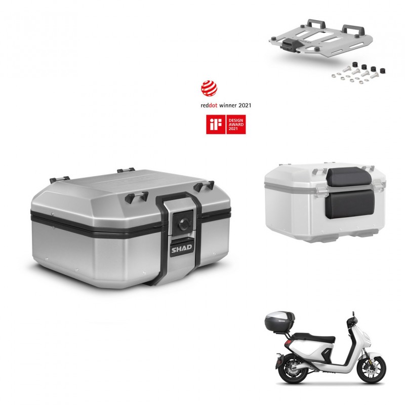 SHAD Baul trasero + soporte montaje parrilla accesorios TR37 TERRA KIT-447663