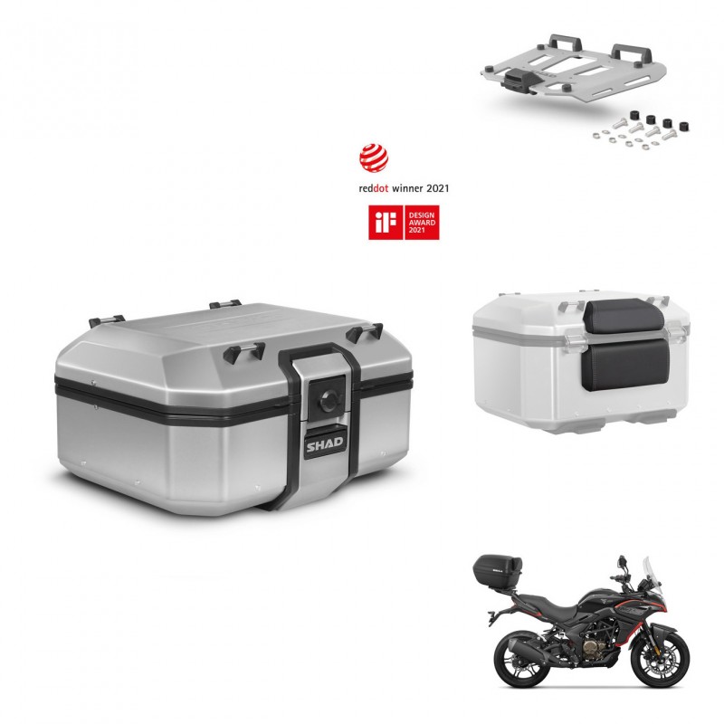 SHAD Baul trasero + soporte montaje parrilla accesorios TR37 TERRA KIT-447685