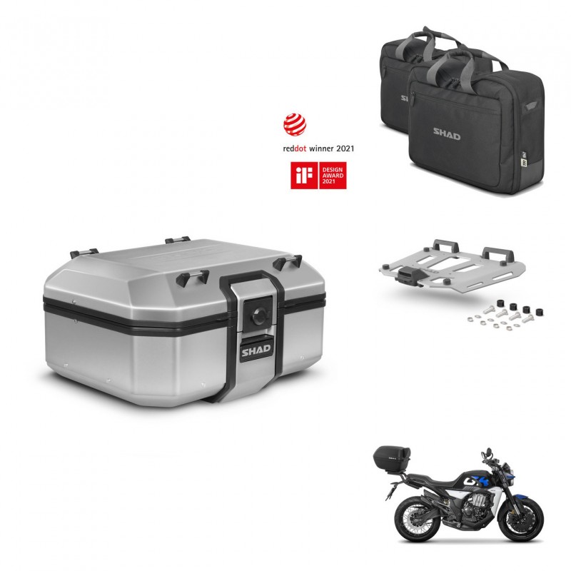 SHAD Baul trasero + soporte montaje parrilla accesorios TR37 TERRA KIT-447708