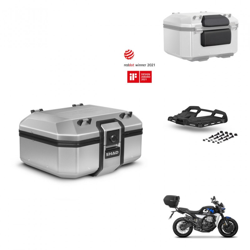 SHAD Baul trasero + soporte montaje parrilla accesorios TR37 TERRA KIT-447711