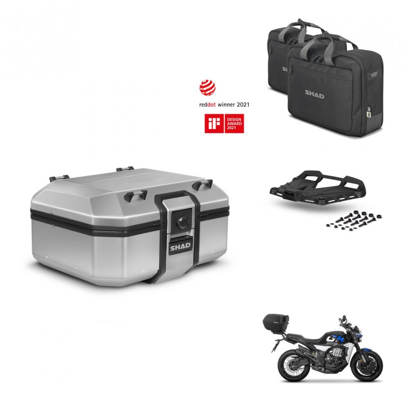 SHAD Baul trasero + soporte montaje parrilla accesorios TR37 TERRA KIT-447712