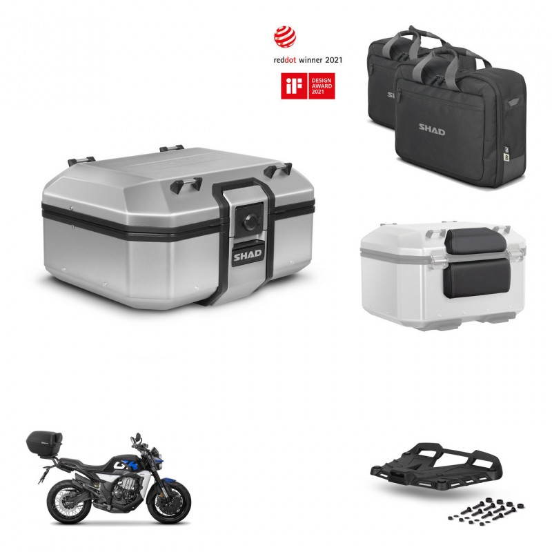 SHAD Baul trasero + soporte montaje parrilla accesorios TR37 TERRA KIT-447713