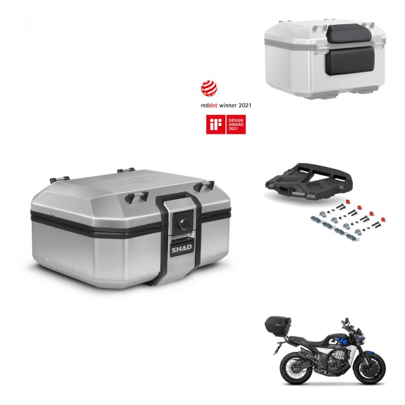 SHAD Baul trasero + soporte montaje parrilla accesorios TR37 TERRA KIT-447714