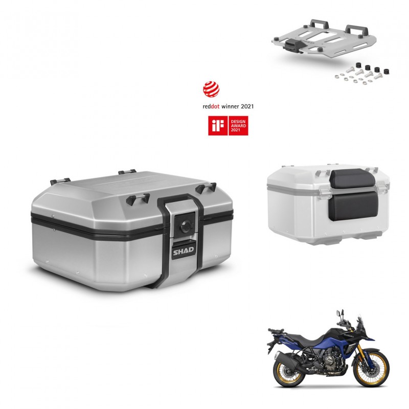 SHAD Baul trasero + soporte montaje parrilla accesorios TR37 TERRA KIT-447718